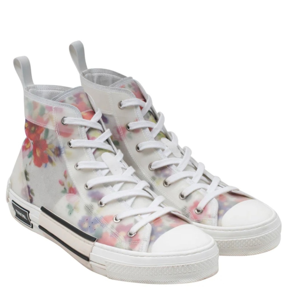 Dior High-Top Floral Sneakers